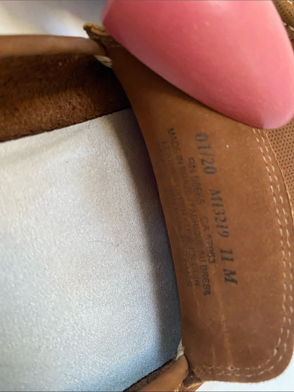 NWOT Nordstrom Men’s Tan Leather Slip-On Driving Round Toe Casual Moc Loafers 11
